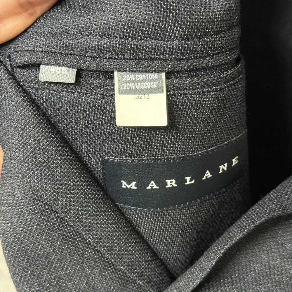 Bonobos Unlined Standard Fit Blazer Mens 40R Navy Blue Marlane Italian Fabric